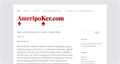 Desktop Screenshot of ameripoker.com